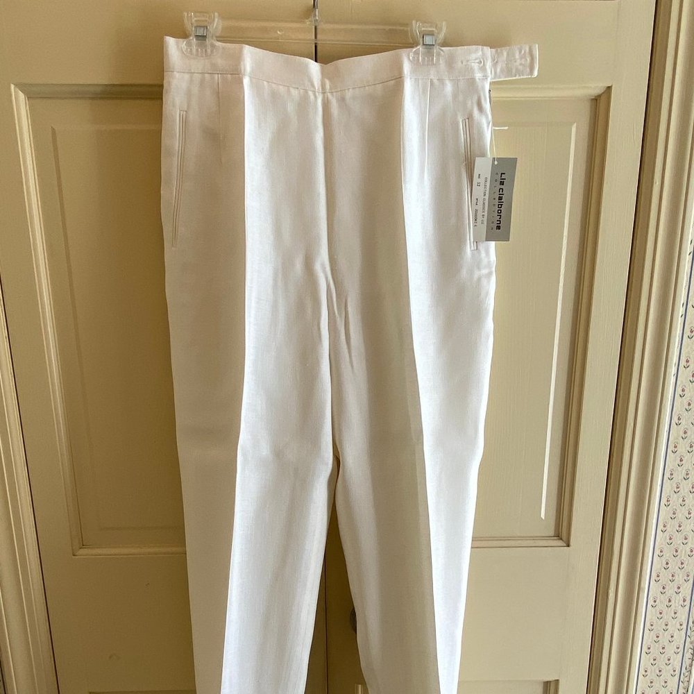 Liz Claiborne Dressy White Pants